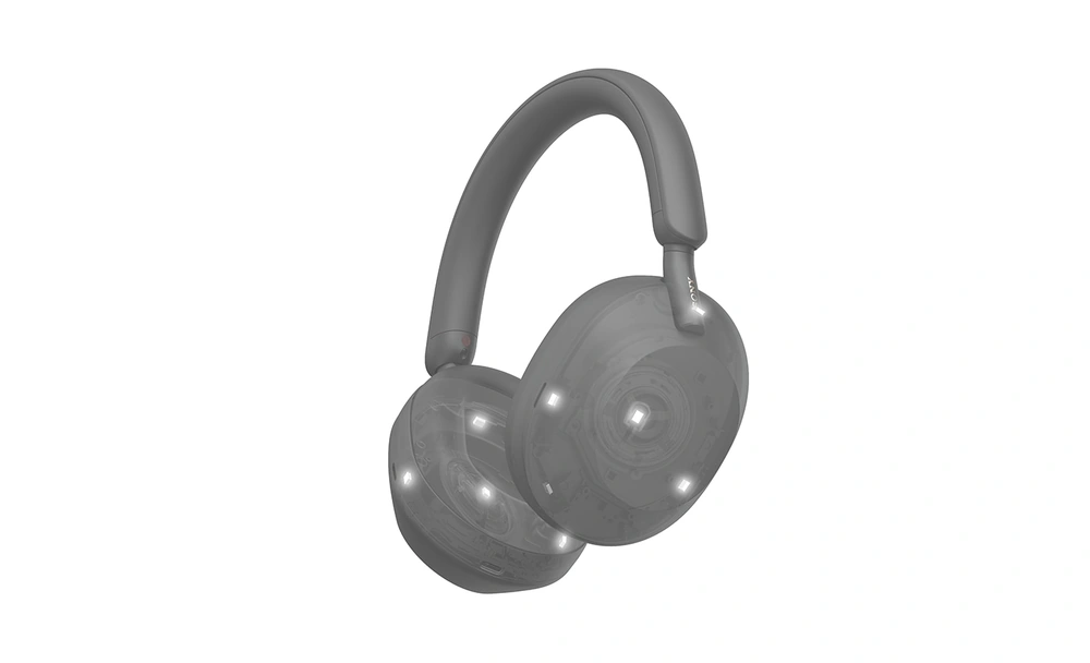 Микрофоны технологии Multi Noise Sensor на чашке наушников Sony WH-1000XM5