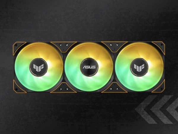 Антивібраційні гумові вставки на вентиляторі TUF Gaming LC III 360 ARGB LCD