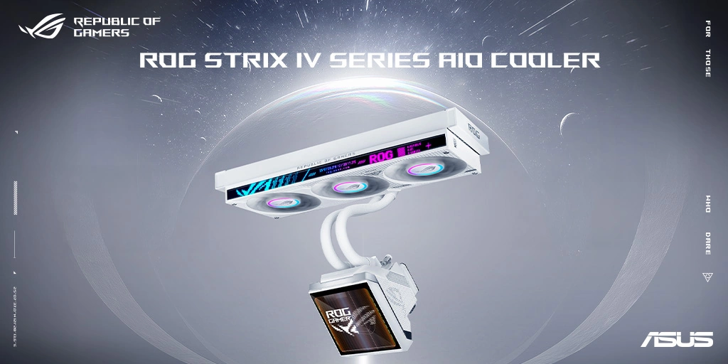 ROG Strix LC IV 360 ARGB LCD — баннер системы жидкостного охлаждения