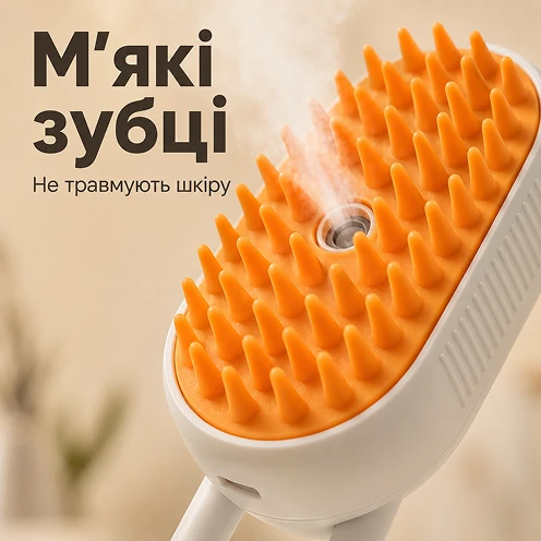 М'які силіконові зубці для безпечного масажу шкіри