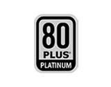 Значок сертификации 80 PLUS Platinum блока питания ASUS Pro WS 1600W Platinum