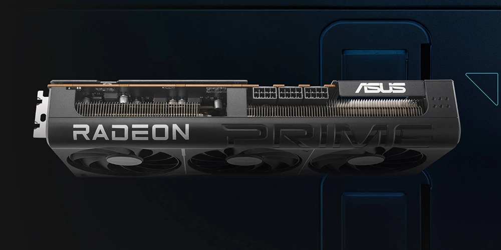 Схема охлаждения видеокарты ASUS Prime Radeon RX 9070 XT