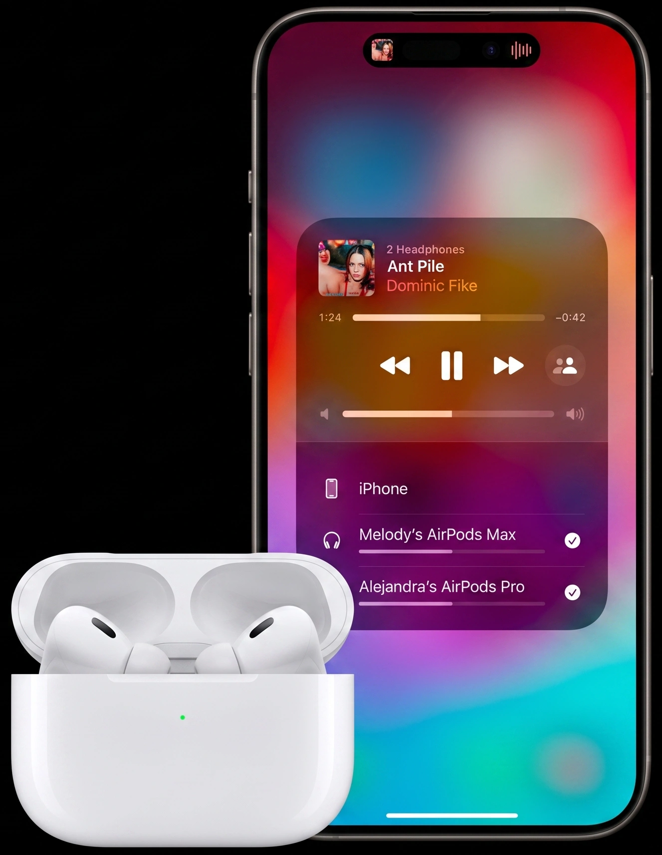 Функция совместного аудио для подключения двух пар AirPods к одному iPhone