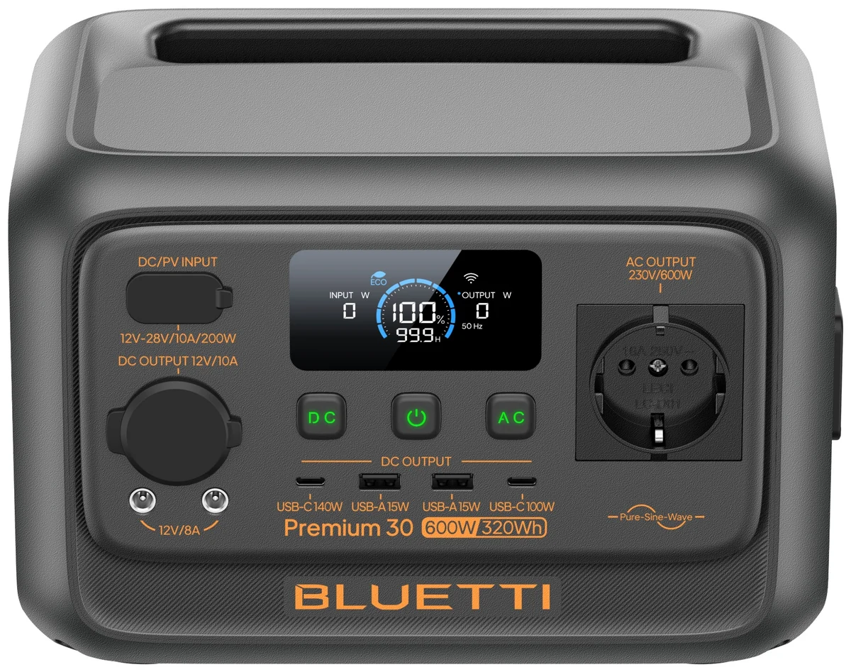 Портативная зарядная станция BLUETTI Premium 30 V2 на 600 Вт