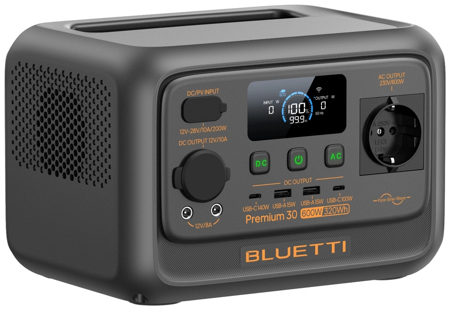 BLUETTI Premium 30 V2 с портом USB-C на 140 Вт