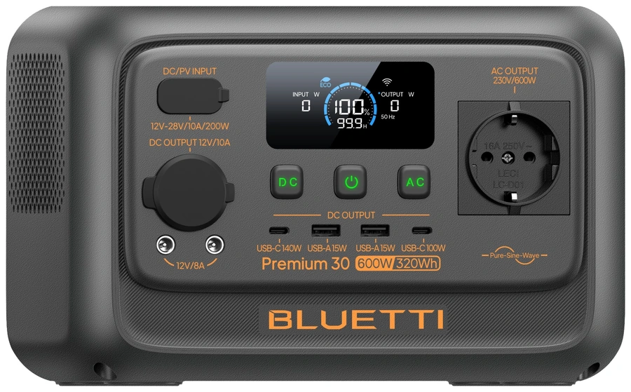 BLUETTI Premium 30 V2 с аккумулятором LiFePO₄ на 3000 циклов