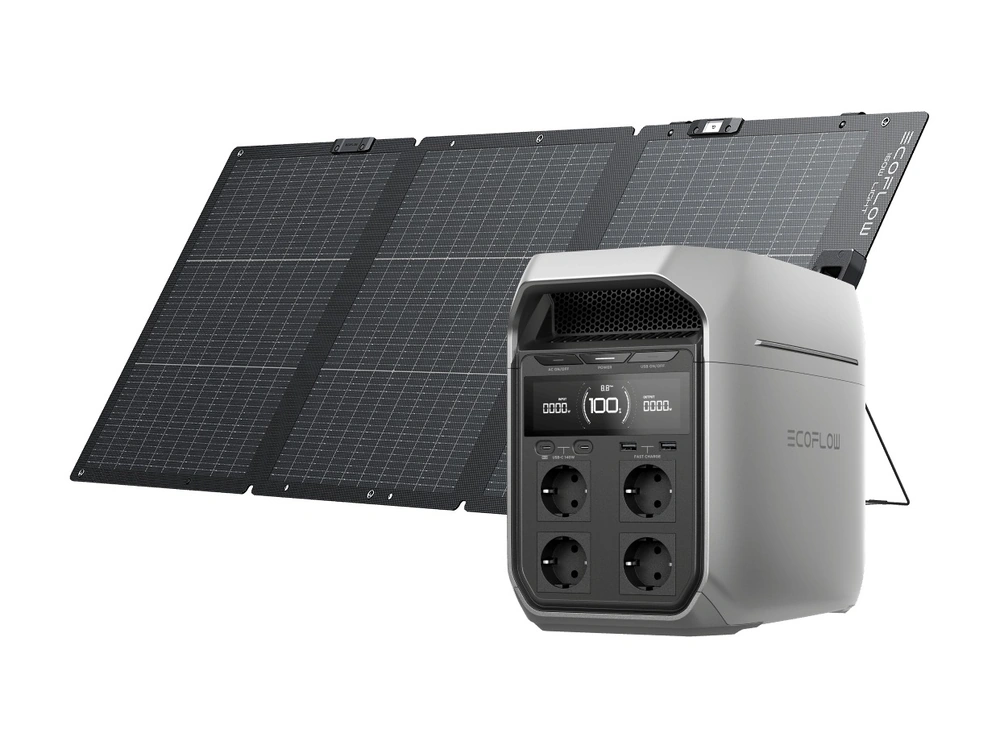 Заряджання EcoFlow DELTA 3 від сонячної панелі