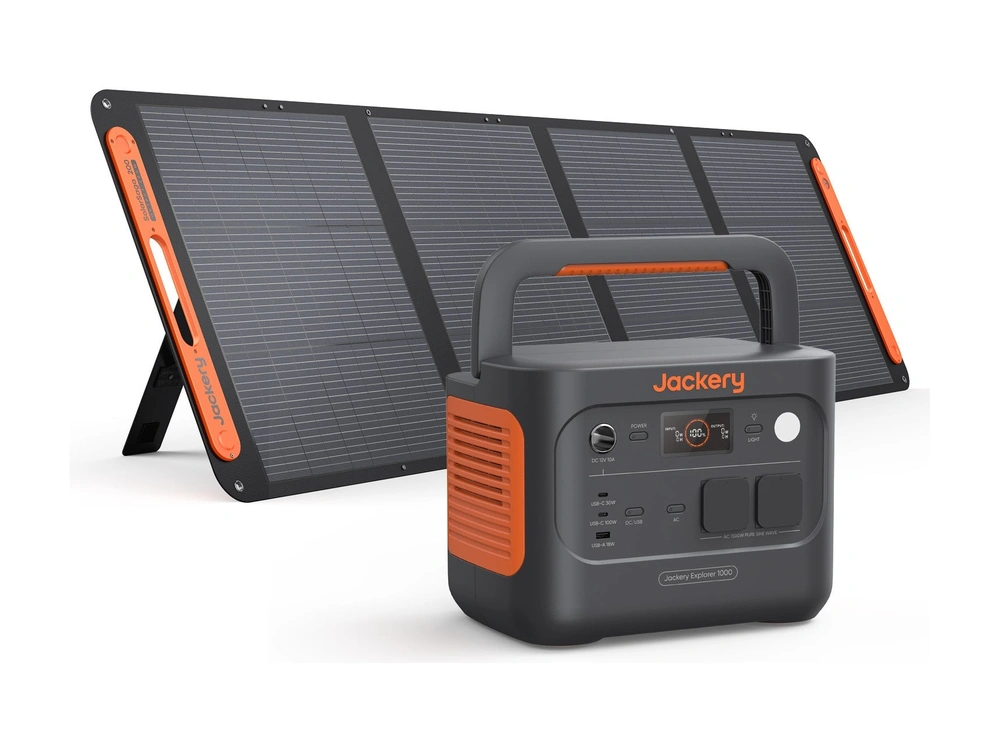 Зарядка Jackery Explorer 1000 v2 от солнечной панели
