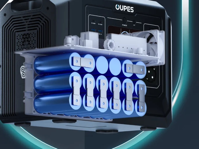 Устройство аккумулятора LiFePO₄ зарядной станции OUPES Mega 1 S1