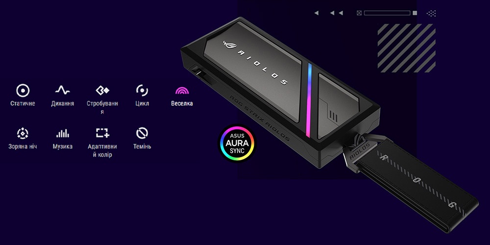 Интерфейс ROG SSD Dashboard с мониторингом емкости, состояния устройства, температуры и технических характеристик в реальном времени