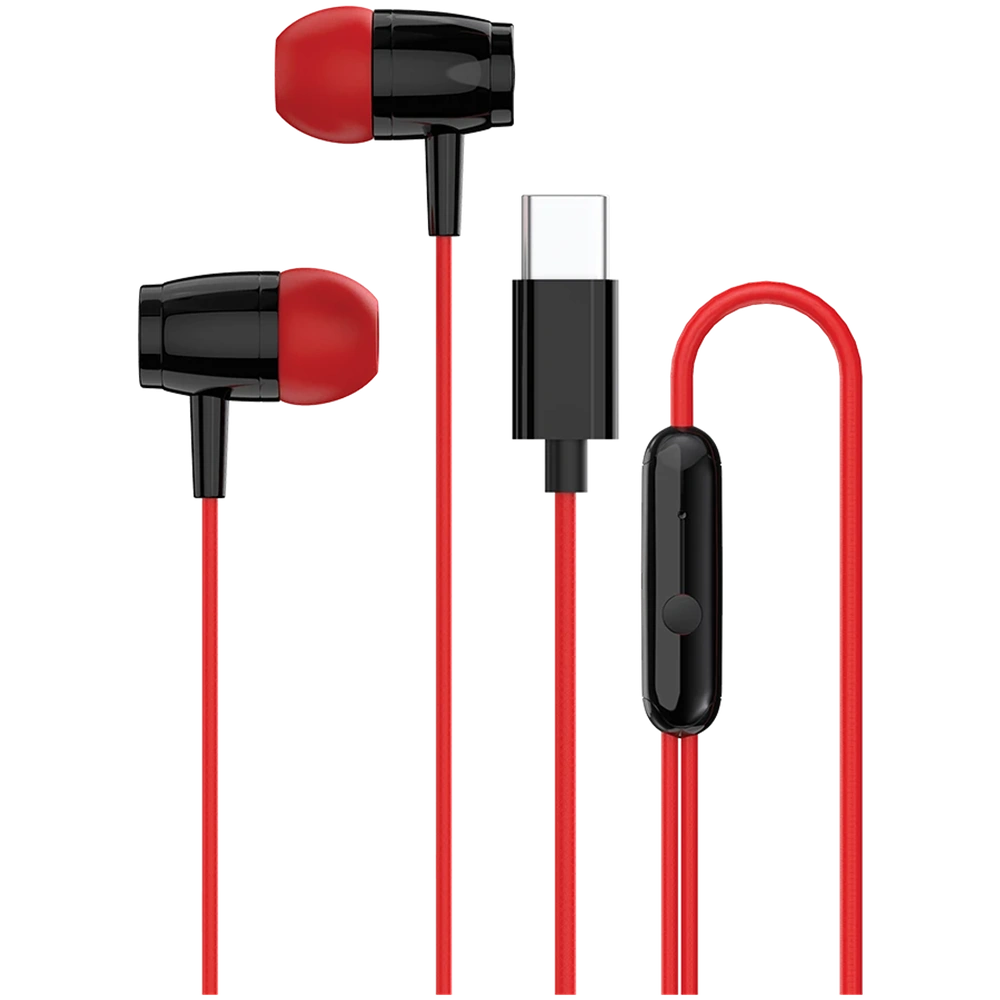 Дротові навушники Canyon SEP-5 Type-C Red