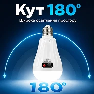 Широкий угол рассеивания света на 180 градусов