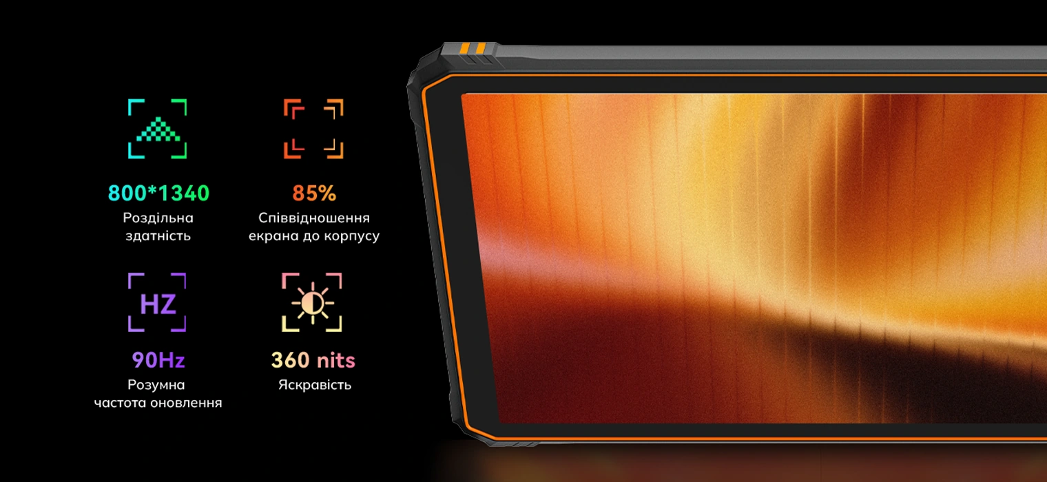 Компактный IPS-экран 8.68 дюйма планшета Blackview Active 5