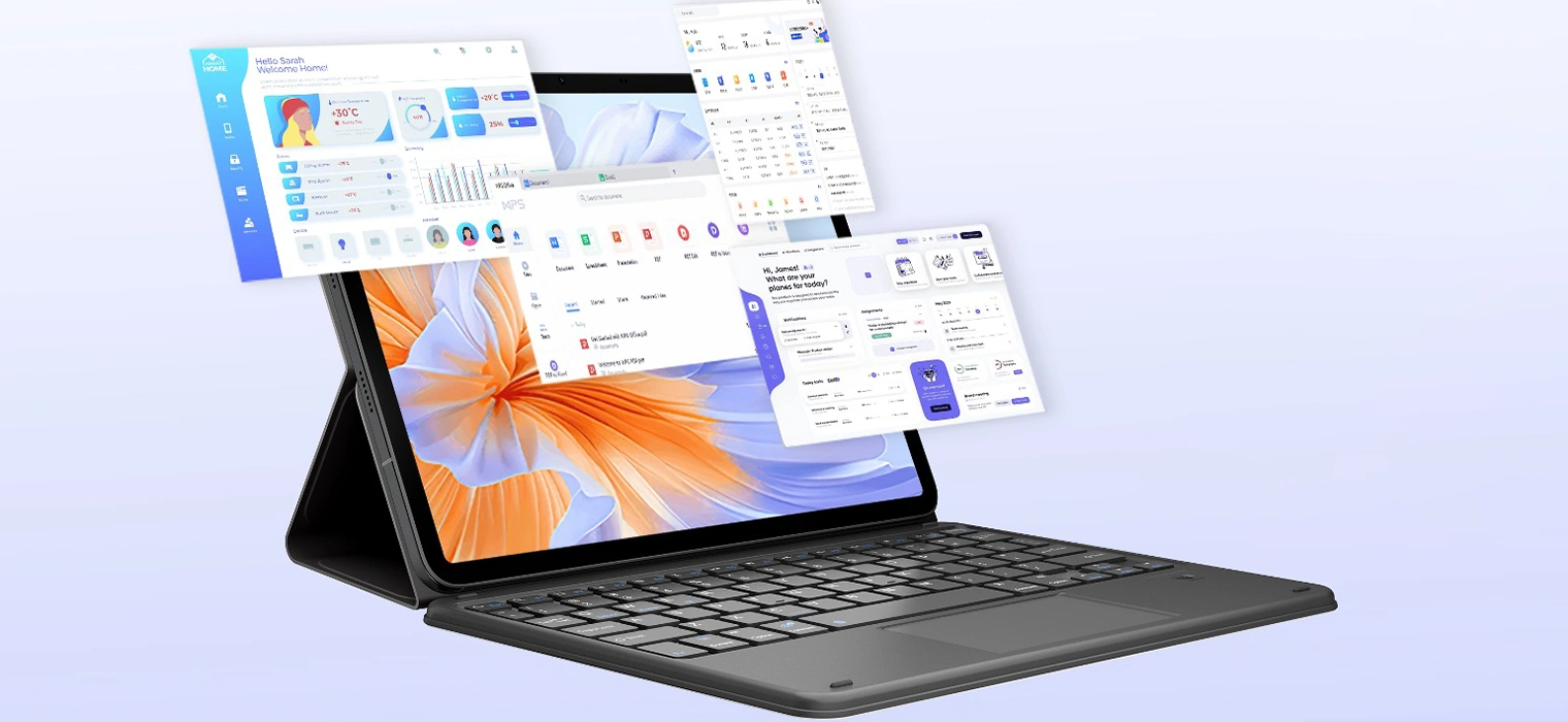 Многооконный режим PC Mode 2.0 на планшете Blackview LINK 8 с клавиатурой