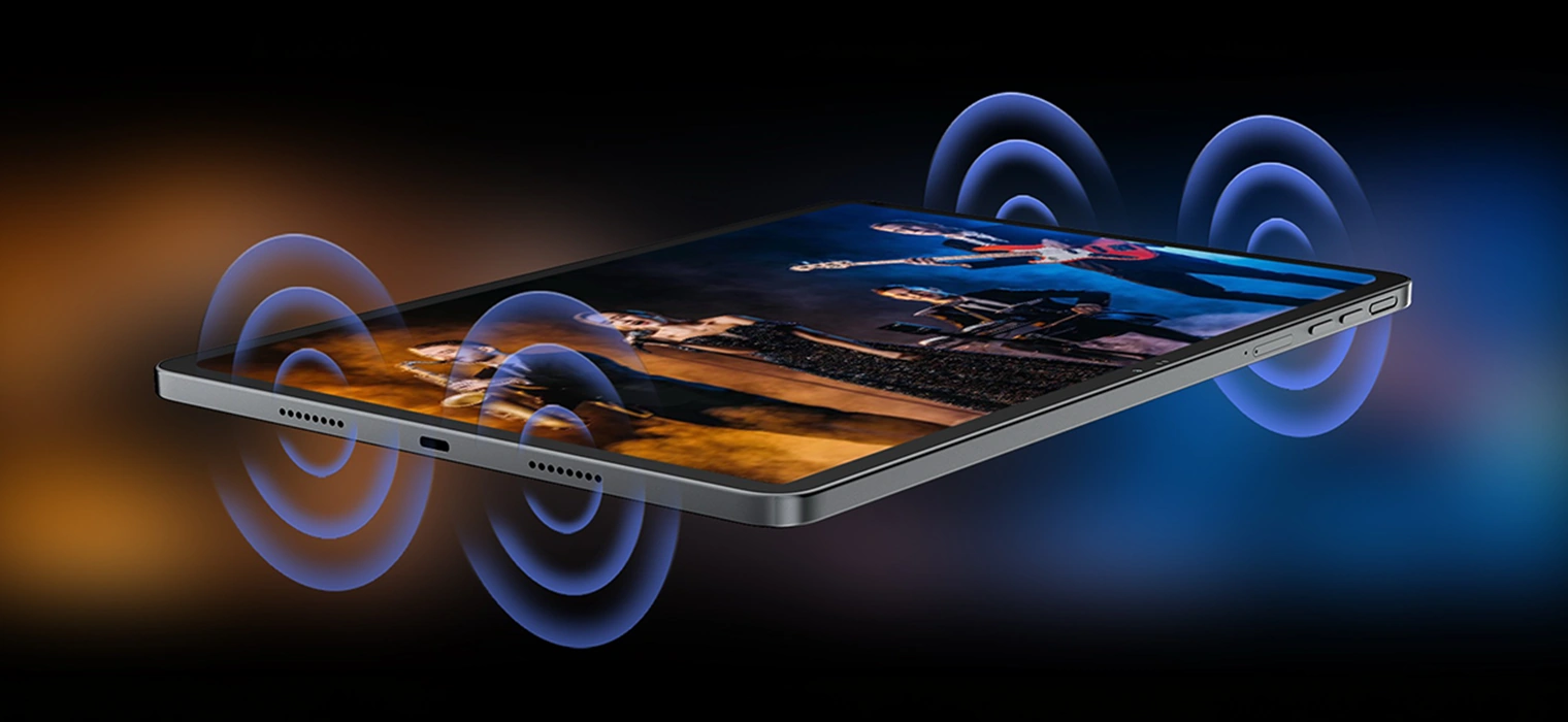 Планшет Blackview MEGA 12 зі звуковими хвилями чотирьох динаміків Smart-K Box