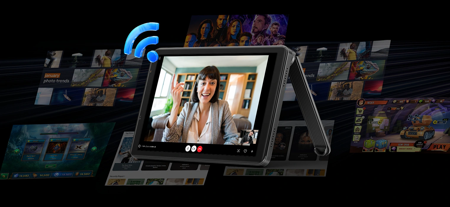Беспроводное подключение Wi-Fi 5 и BT 5.2 планшета Blackview ZENO 1