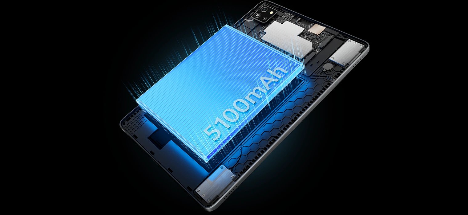 Мега-аккумулятор на 5100 мАч в планшете Blackview Tab 60 WiFi