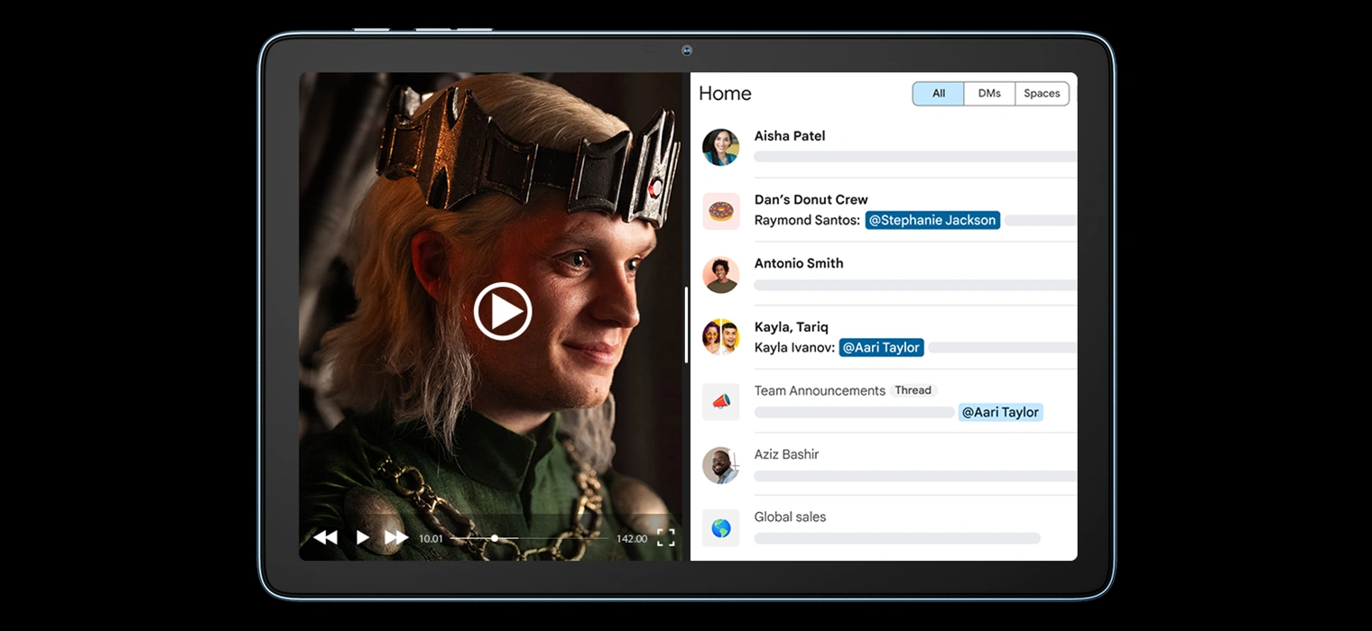 Режим Split View 2.0 на экране Blackview Tab 60 WiFi