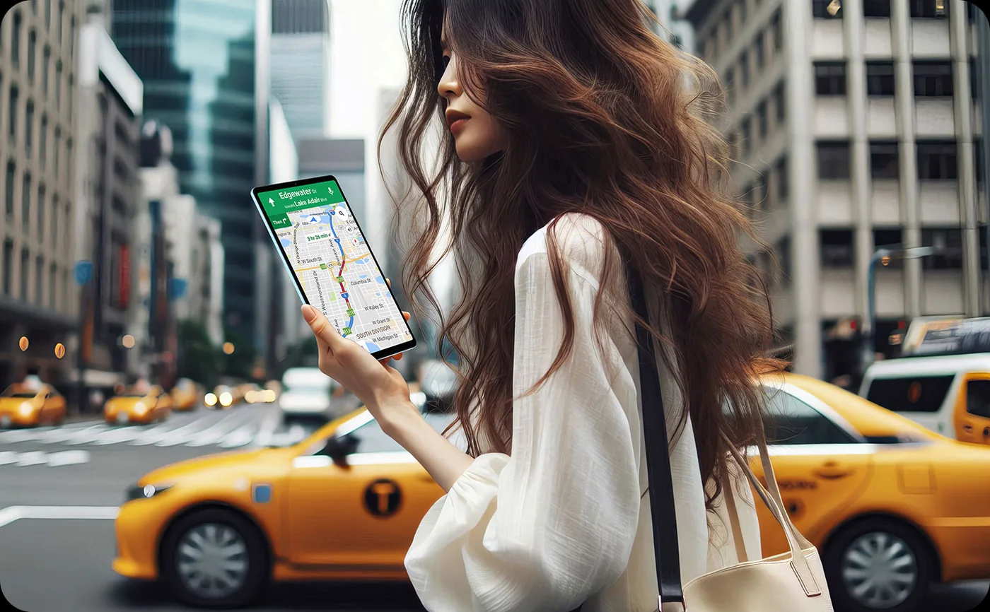 Навигация на планшете Teclast T50 Mini в городе