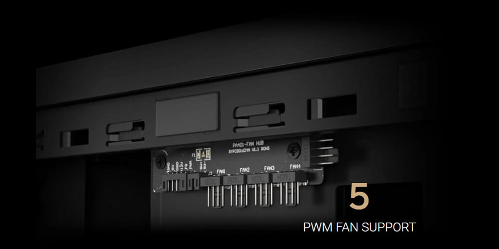 Встроенный PWM-концентратор для подключения системных вентиляторов