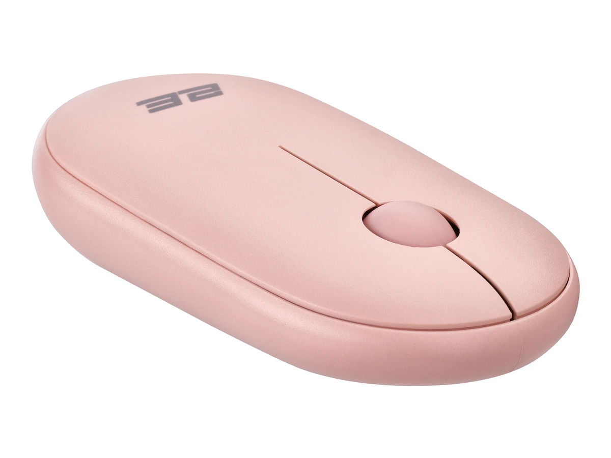 Миша 2E MF300 Silent під кутом — тихі кнопки та коліщатко прокручування
