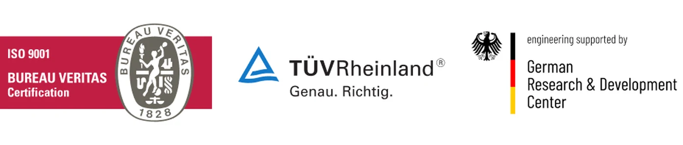 Veritas, TÜV Rheinland, engineering supported by German Research & Development Center