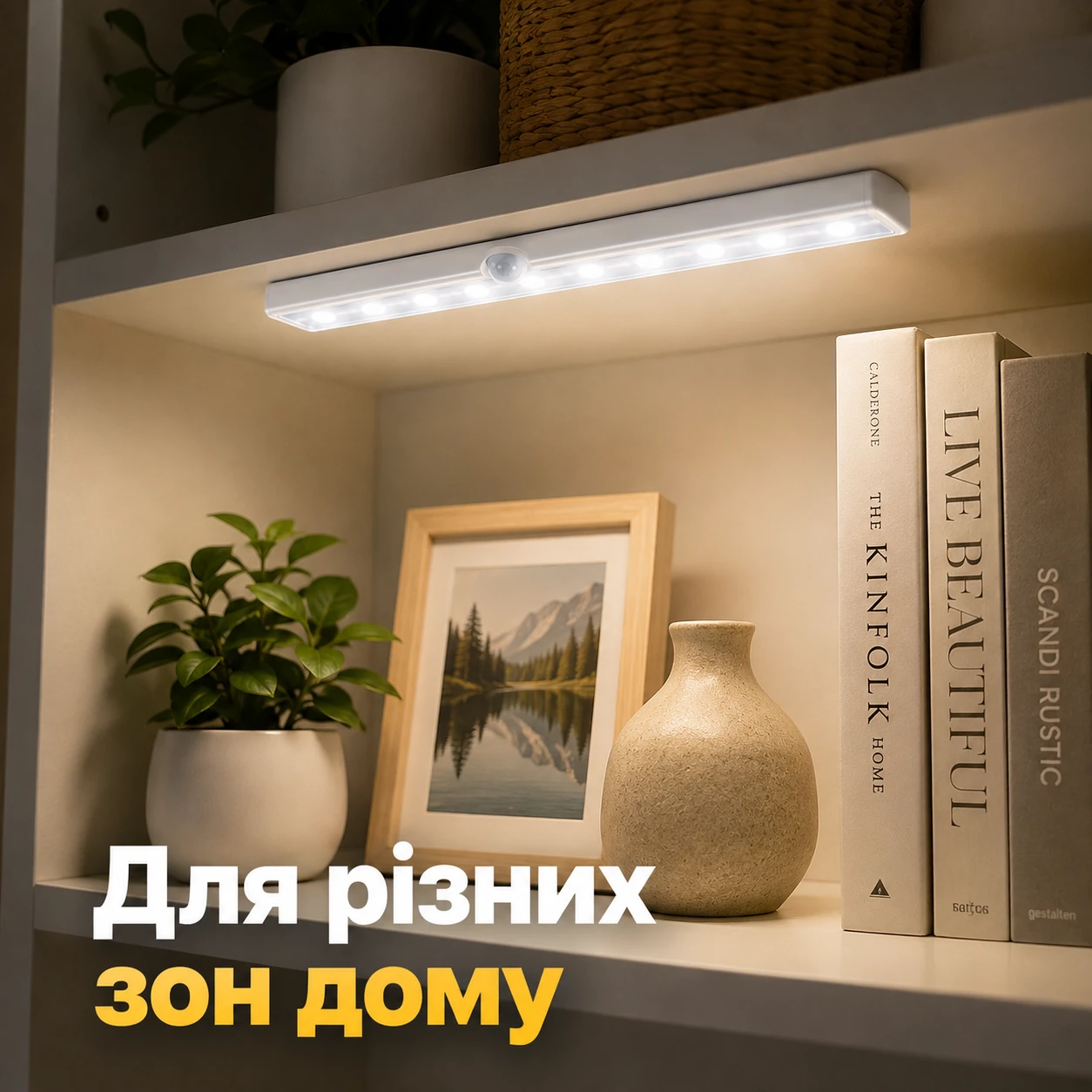 Підсвічування полиць та шаф у домі