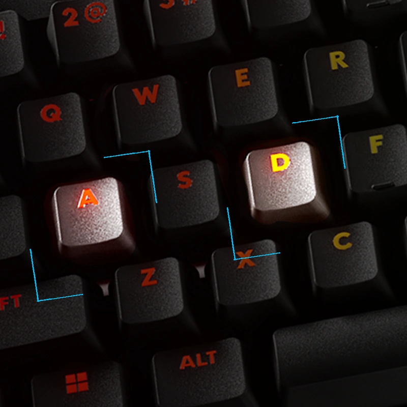Клавіші руху з пріоритетом SOCD на клавіатурі Logitech G PRO X2 RAPID