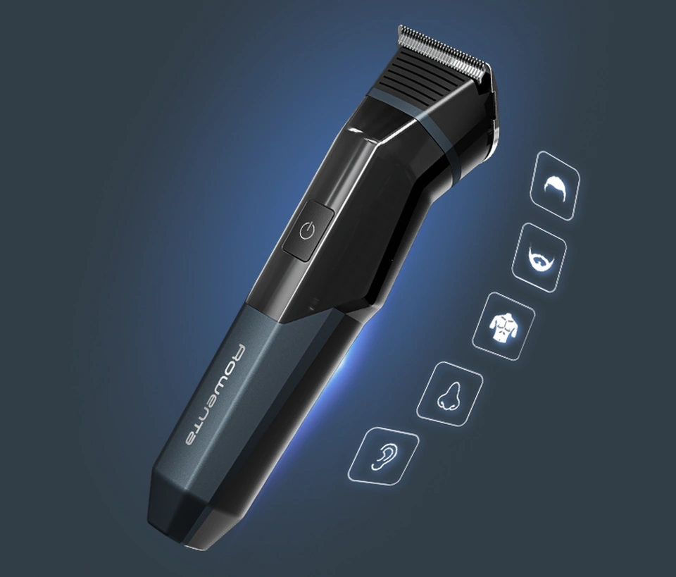 Тример Rowenta TN9610E0 з насадками для голови, бороди, тіла, носа та вух