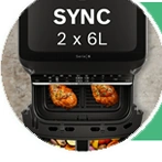 Дисплей мультипечи с функцией SYNC 2 x 6 л