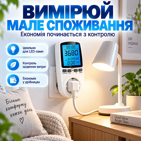 Точне вимірювання малого споживання енергії