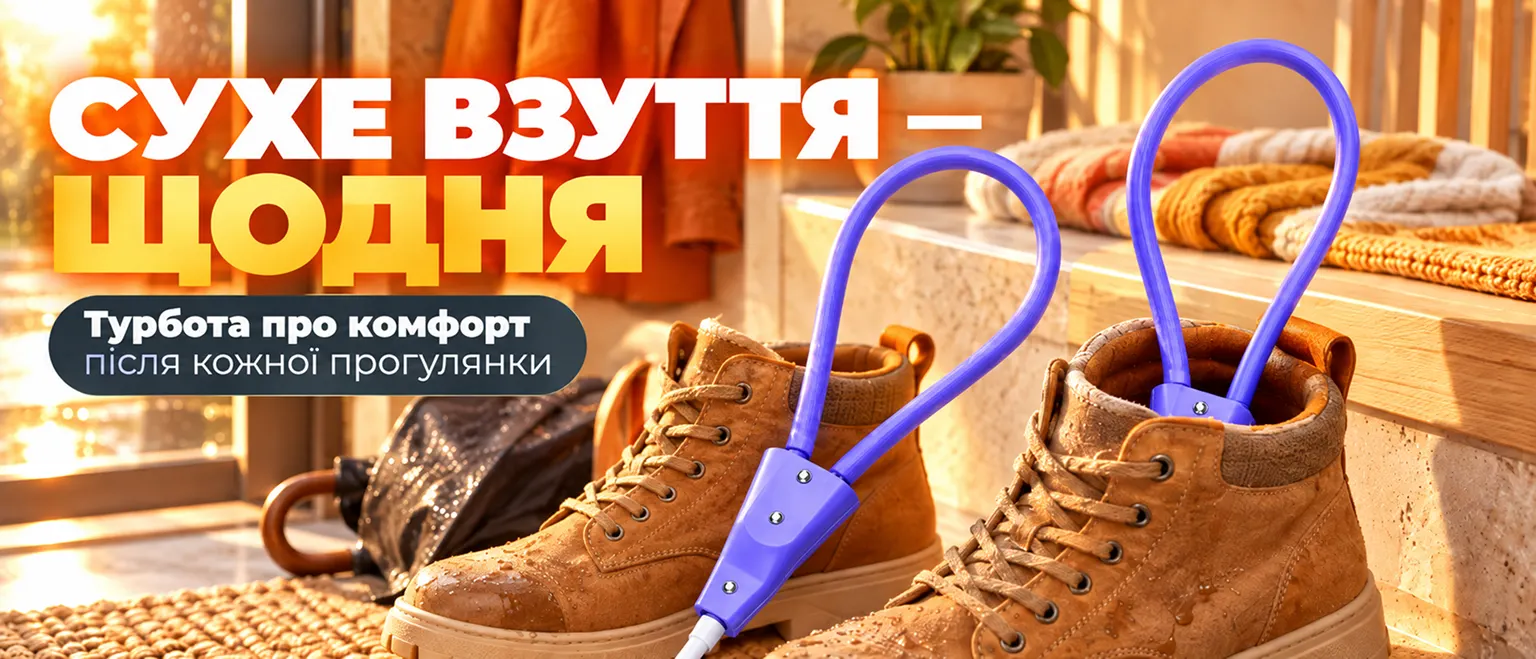 Электрическая гибкая сушилка для обуви Shine 12Вт — сухая обувь каждый день