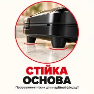 Стійкі прогумовані ніжки мультимейкера проти ковзання по стільниці