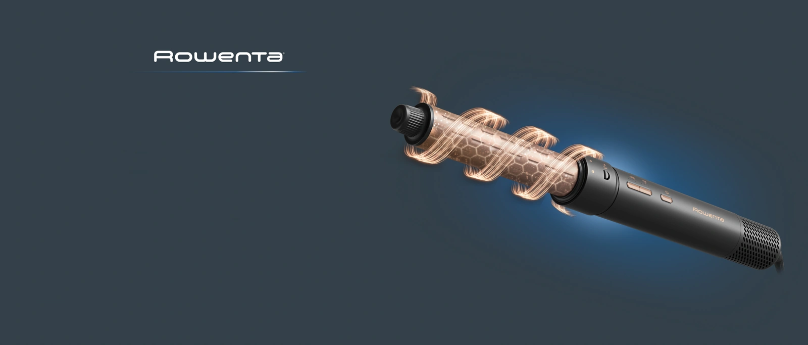 Стайлер Rowenta Air KeraStyle 6-in-1 UB9830E0 із потоком повітря навколо циліндричної насадки