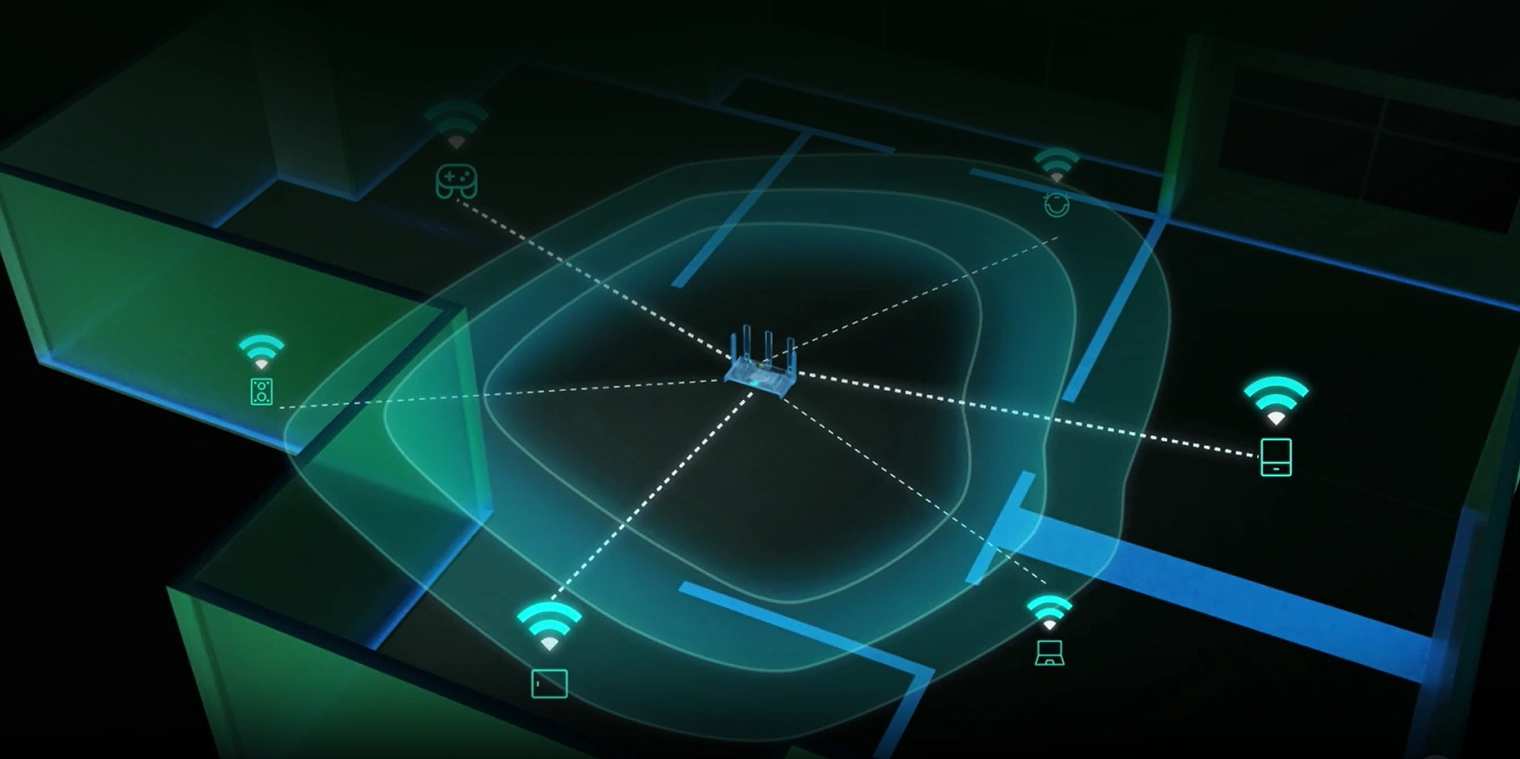 Схема покрытия Wi-Fi в квартире