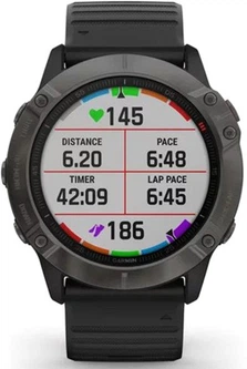 Спортивные часы Garmin Fenix 6X Sapphire Carbon Gray DLC with
