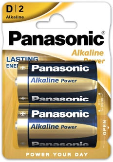 Батарейки Panasonic Alkaline Power щелочные D (LR20) блистер, 2 шт (LR20REB/2BP)