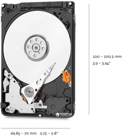 Жорсткий диск Western Digital Blue 2TB 5400rpm 128MB WD20SPZX 2.5