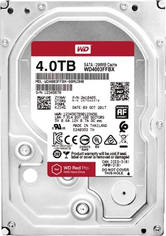 Жесткий диск Western Digital Red Pro NAS 4TB 7200rpm 256MB