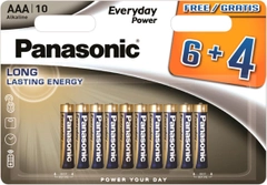 Батарейки Panasonic Everyday Power щелочные AAА блистер, 10 шт (LR03REE/10B4F)