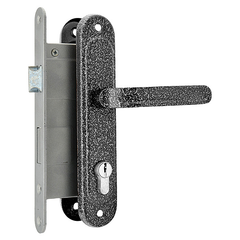 ＊しず＊　1207 Замок врезной Мотор Сич-ЗВ-7-с ручками серый – фото, отзывы