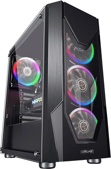 Корпус 1STPLAYER D5-R1 Color LED Black – фото, отзывы