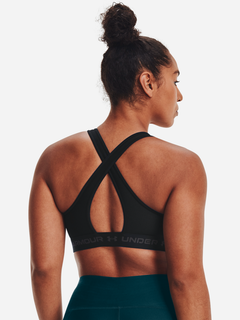 Бра женское Under Armour UA Crossback Mid Bra черное 1361034-001 купить в  Киеве в интернет-магазине Sport City: цена, отзывы и фото