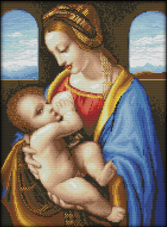 Схема вышивки «мама и младенец» (№180383)