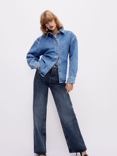 Куртка джинсовая Zara 6688/281/400 M Синий джинс