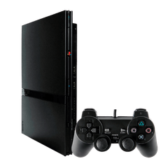 Консоль Sony PlayStation 2 Slim SCPH-7xxx Chip Black Б/У – фото