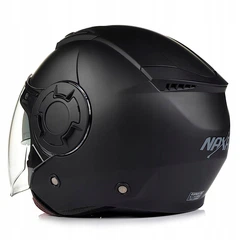 Мотошлем відкритий 3/4 NAXA S23/B/L Чорний матовий – фото