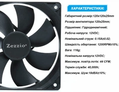 ちきんページ2 Вентилятор для блоков питания Zezzio ZF-P120 2 Pin