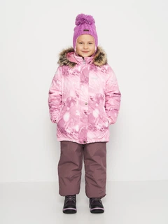 Детский зимний комплект (куртка + полукомбинезон) для девочки