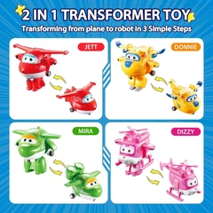 Игровой набор из 30 шт. Трансформеров Super Wings World Airport